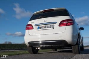 Fahrbatterie im Unterboden des B250e | Foto: 163 Grad