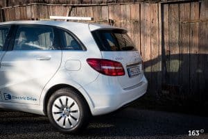 B250e in zitrusweiß mit Electric Art Ausstattung | Foto: 163 Grad