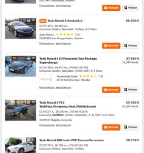 Tesla gebraucht kaufen Model S