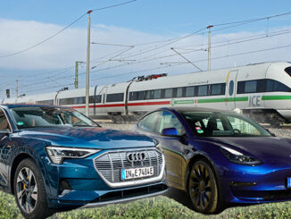 Tesla, Audi oder die Deutsche Bahn | Fotos: Deutsche Bahn AG / 163 Grad