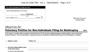 Insolvenzantrag der Fisker Inc.